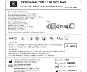 TRIPLE BLOOD BAG 350ML
